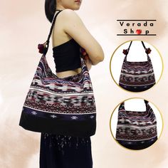 This beautiful bag made from Woven Fabric and decorate with Pom Pom Strap.  Adorable bag is useful and big enough for all your daily essentials. You will look outstanding when you take this bag in any occasions. Material: Woven Fabric and Soft Synthetic Suede Fabric Color: Multi-Color 🎯Feature :  -1 interior zipper pocket -1 interior open pockets -1 top zipper closure - Inner lining in black fabric 📐Measurements: Top wide: zipper opening approx 15" Bottom wide: Approx 13.5"  Height: Approx 14. Bohemian Handheld Hobo Bag For Travel, Bohemian Square Bucket Bag For Daily Use, Bohemian Large Capacity Hobo Bag For Daily Use, Bohemian Handheld Bucket Bag For Everyday Use, Bohemian Handheld Shoulder Bag With Removable Pouch, Bohemian Square Shoulder Bag For Daily Use, Black Bohemian Pouch Shoulder Bag, Bohemian Square Beach Bag With Adjustable Strap, Bohemian Handheld Hobo Bag For Daily Use