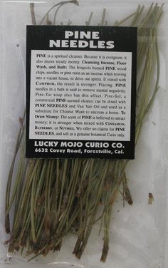 a package of pine needles is shown in the app on an iphone screen, and it appears to be for sale