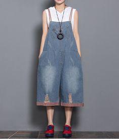 Denim Casual Spring Denim Overall Women Jumpsuits Overall Women, Spring Denim, Organic Colors, Pants Loose, Women Pants, Loose Style, Denim Cotton, Denim Details, Organic Cotton Fabric