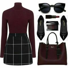 Pink Polyvore, Pink Tartan, The Messiah, Rock Outfit, Winter Skirt, 가을 패션, Work Attire, Polyvore Outfits, Teen Fashion Outfits