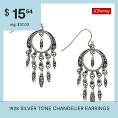 Bead Type: GlassEarring Back: French WireMetal Color: Silver ToneEarring Length: 1 3/4 InchEarring Width: 1/2 InchCare: Wipe CleanEarrings Style: Chandelier EarringsMetal: AlloyCountry of Origin: Imported Earrings Chandelier, 1928 Jewelry, Earrings Color, Chandelier Earrings, Designer Earrings, Silver Tone, Jewelry Earrings, Drop Earrings, Beads