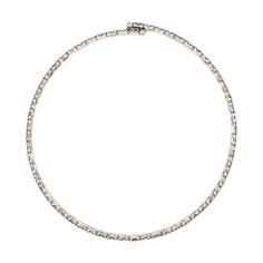 Flexible White Gold Baguette Choker White Gold Plated Cubic Zirconia Width: 0.10" Sparkle Hoop Earrings, Pave Ear Cuff, Handcuff Necklace, Triple Layer Necklace, Triple Hoop Earrings, Medium Hoop Earrings, Daisy Studs, Bezel Necklace, Daisy Earrings