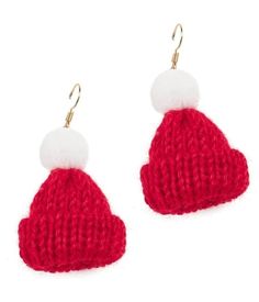 Have you ever wanted your earrings to do more than just hang there? With these Beanie Earrings, your dream has just come true. They do a wonderful job of keeping your lobes toasty warm while still managing to look supes totes cute. And because they're red and feature a puffy pom on top, they'll be an amazing compliment to your ugly sweater or cute Christmas dress. Cute Christmas Dress, Sweater Earrings, Tipsy Elves, Christmas Outfits, Earring Holder, Earrings Christmas, Christmas Dress, Ugly Sweater, Christmas Outfit