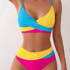 Feel Beautiful And Stylish In Our Swim Collection. Ships In 5-10 Business Days Tags: #Beach #Swimsuit #Bikini #Trianglebikini #Coverup #Vacation #Swim #Sexy #Cute #Bestseller #Poshmark #Sun #Summer #Bikiniset #Set #Trendy Vibrant Yellow Swimwear For The Beach, Vibrant Yellow Swimwear For Sunbathing, Multicolor Color Block Tankini For Pool, Summer Yellow Color Block Swimwear, Yellow Color Block Swimwear For Poolside, Yellow Color Block Swimwear For The Pool, Yellow Color Block Swimwear For Pool, Yellow Color Block Swimwear For Swimming, Multicolor Color Block Tankini For Poolside