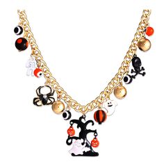 PRICES MAY VARY. ★ Get into the Halloween spirit with our unique pumpkin pendant necklace ★ This Halloween necklace is embellished with delicate charms: white ghost, black switch, black spider, black cat, black beads, orange beads ★ Our pumpkin necklace can be matched with witchy outfit, dress, night's costume or attend party , masquerade or as gift to friend ★ The ghost pendant necklace length: 18.0 + 3.0inch, weight: 1.1Oz/30g. Adjustable chain with lobster clasp closure ★ An excellent Hallowe Cat Charm Necklace, Pumpkin Necklace, Halloween Pendant, White Ghost, Halloween Necklace, Charms Necklace, Witch Cat, Black Spider, Cat Black