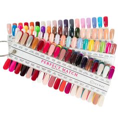 LeChat - Perfect Match Color Chart 236 colors Lechat Perfect Match Gel Polish Colors, Perfect Match Gel Polish, Loose Leaf Binder, Abstract Nail Art, Color Key, Gel Polish Colors, Colorful Nail Designs, Soak Off Gel, Nail Supply