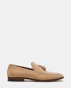 ONDRE Sand Suede Tassel Loafer | Men's Dress Shoes – Steve Madden Elegant Suede Slip-ons For Business, Business Slip-on Loafers With Tassels, Timeless Slip-on Tassel Loafers For Formal Events, Modern Suede Slip-ons For Formal Occasions, Formal Suede Tassel Loafers For Spring, Formal Spring Suede Tassel Loafers, Spring Formal Suede Tassel Loafers, Formal Spring Tassel Loafers Slip-on, Formal Plain Toe Loafers With Tassels