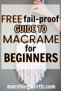 a woman holding a round macrame wall hanging against a gray wall Macrame Basics, Macrame Tutorial Beginner, Beginners Macrame, Basic Macrame Knots, Macrame For Beginners, Basic Knots, Basic Macrame, Macrame Designs, Boho Crafts