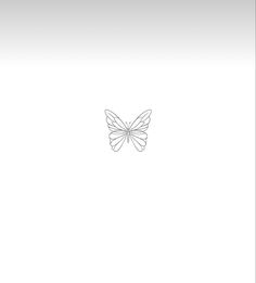 the outline of a butterfly on a white background