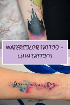 watercolor tattoo - lush tattoos