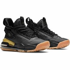 100% AUTHENTIC GUARANTEED OR YOUR MONEY BACK ! Air Jordan Proto Max 720 Black Gum Hi-Top Item color : BLACK/BLACK-METALLIC GOLD-ANTHRACITE SKU# : BQ6623-070 Main material : Synthetic  Men's Size : 7Us || 40Eu || 6Uk 100% BRAND NEW WITH TAGS AIR JORDAN MEN SHOES ! ** If your country is listed in Excluded locations. ** Please contact us and we will do our best to help you.   Payment We ship only to verified addresses. Vat, Duties, Payment Clearing and currency exchange fees are not under our contr Dynamic Jordan Mid-top Shoes For Streetwear, Dynamic Mid-top Jordan Shoes For Streetwear, Outdoor Lace-up Basketball Shoes With Cushioned Footbed, Black High-top Sneakers With Air Cushioning For Sports, Nike High-top Sneakers With Boost Midsole, Nike High-top Sneakers With Boost, Nike Functional High-top Sneakers With Boost Midsole, Urban Sneakers With Air Cushioning And Round Toe, Nike Black High-top Sneakers With Air Cushioning