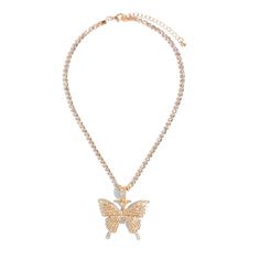 Material: Zinc Alloy, Cubic ZirconiaPendant Size: 5.5cm by 5cmChain Length: 50 cm, adjustableWeight: 26gDesign: Crystal Butterfly Pendant on a Crystal Chain NecklaceColor: Pink, White, Black, Silver, Yellow Gold Travel Inspired Jewelry, Starting A Company, Crystal Butterfly, Crystal Chain, Travel Inspired, Butterfly Pendant, Zinc Alloy, Black Silver, Pink White