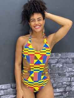 Handmade swimwear with unique african print. A mixture of african colors and brazilian shape and style. Handmade in Brazil African Swimwear, Handmade Swimwear, African Colors, Fashion Swimwear, Perfect Swimsuit, Beach Fashion, African Inspired, Swimwear Fashion, Beach Style