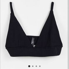 Asos Asyou Bralet - Size 2 - Black - Never Worn (Would Mark As New With Tags But It Came Without Tags) Black Bra-friendly Crop Top For Everyday, Black Everyday Bra-friendly Crop Top, Everyday Black Bra-friendly Crop Top, Black Everyday Crop Top, Bra Friendly, Black Triangle Top Crop Top Casual, Casual Black Triangle Top Crop Top, Casual Black Triangle Crop Top, Asos Tops, Bustiers