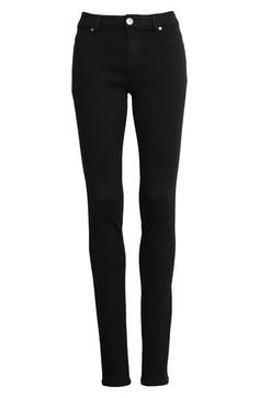 Essential, sleek black skinnies with an extra-long inseam are destined for lots of looks whether it's daytime fun or nights out on the town. 34" inseam; 10" leg opening; 9 1/4" front rise; 14 1/2" back rise Zip fly with button closure Five-pockets style 79% cotton, 20% polyester, 1% spandex Machine wash, tumble dry Imported BP. Slim Black Bottoms For Workwear, Chic Elastane Jeggings For Fall, High Rise Elastane Jeggings For Work, Elastane Jeggings For Work, Black Stretch Jeggings For Spring, Black Straight Leg Jeggings For Fall, Black High Rise Jeggings For Work, High Rise Jeggings For Workwear In Spring, Trendy Slim Fit Jeggings For Fall