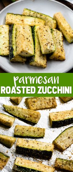 grilled zucchini with parmesan cheese and seasoning on the side