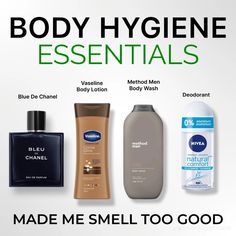 #fashion #smellgood #bodycare #essentials Hygiene Essentials, Proper Skin Care Routine, Skin Care Basics, Clear Healthy Skin