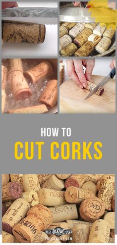 how to cut corks for wine bottles