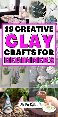 Clay crafts are perfect for creative projects. From DIY clay art and miniature clay craft ideas to simple air dry clay crafts, there are endless possibilities. Try making cute clay charms, personalized clay gifts, or detailed clay figurines. Polymer clay projects and air dry clay home decor ideas are great for beginners or experienced artists. Whether you’re sculpting clay flowers, hand-shaped items, or decorative clay ornaments, these clay craft ideas will inspire your next project! Fimo Crafts Ideas, What To Make With Crayola Air Dry Clay, Easy Clay Pottery Ideas, Simple Clay Ideas Step By Step, Sculpting For Beginners Clay, Easy To Make Clay Things, Clay Art Crafts, Crafts Using Air Dry Clay, Easy Air Clay Projects