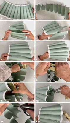 step by step instructions on how to make an easy diy wall decoration with paper