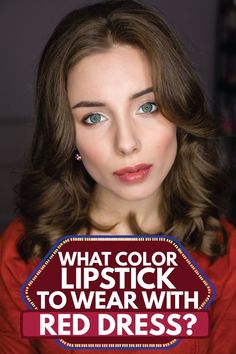 Lip Color For Red Dress, Lipstick With Red Dress, Lipstick For Red Dress, Red Dress Makeup Brunette, Red Dress Makeup Looks Classy, Red Dress Makeup, Red And Black Outfits, Dark Red Dresses, Strapless Prom Dress