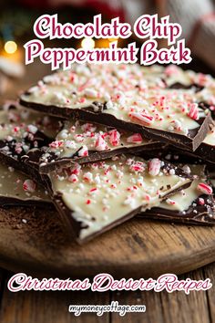 Indulge in the festive flavors of our Christmas Dessert Recipe: Chocolate Chip Peppermint Bark! This delightful treat combines layers of rich chocolate and creamy white chocolate, topped with crushed peppermint candies for a refreshing crunch. Perfect for holiday gifting, parties, or simply enjoying at home, this easy-to-make bark is a beautiful addition to any dessert table. The vibrant colors and delicious flavors make it an irresistible sweet that captures the spirit of the season. Celebrate the holidays with this delightful and simple treat that everyone will love! #ChocolateChipPeppermintBark #ChristmasDesserts #HolidayBaking #FestiveTreats #EasyDessertRecipes #PeppermintDelight #ChristmasBark #HolidayBark #ChristmasChocolateRecipes #ChristmasRecipes #HolidayRecipes Christmas Chocolate Recipes, Creative Treats, Eggnog Fudge, Caramel Apple Cheesecake Bars, Christmas Dessert Recipes, White Chocolate Bark, Chocolate Bark Recipe, Chocolate Crinkle Cookies, Holiday Dessert Recipes