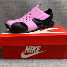 These Come New In Box With Tags. Questions? Leave A Comment Below! Summer Eva Foam Closed Toe Sandals, Casual Closed Toe Eva Foam Sandals, Casual Closed Toe Sandals With Eva Foam, Pink Non-slip Slide Sport Sandals, Pink Non-slip Open Toe Sport Sandals, Pink Non-slip Synthetic Sport Sandals, Non-slip Synthetic Sandals For School, Nike Non-slip Sport Sandals With Round Toe, Pink Non-slip Slip-on Sport Sandals