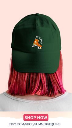 Roller Derby Girl Embroidered Baseball Cap, Roller Derby Gifts, Lets Roll Roller Skating Hat Roller Derby Girls, Derby Girl, Lets Roll, Women's Headwear, Embroidered Baseball, Embroidered Baseball Caps, Roller Derby, Roller Skating, Turbans