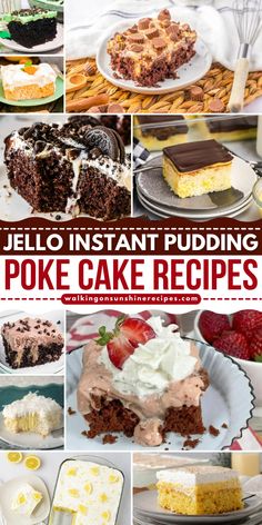 Craving a simple yet satisfying dessert that's bursting with flavor? Look no further than the delightful world of Jello Instant Pudding Poke Cakes! Yellow Cake Chocolate Pudding Poke Cake, Cake With Jello In It, Jello Pudding Cake Recipe, Hello Poke Cake, Pudding Cake Recipe Easy, Cheesecake Jello Recipes Instant Pudding, Vanilla Pudding Poke Cake, Jello Pudding Cake