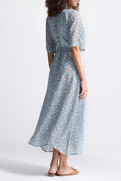 Easy to drape and effortless to style, this floral wrap dress has flowy sleeves and a tie at the waist to flatter your body. Wash in cold water or dry clean only, Do not soak bleach or wring, Line dry in shade, Iron inside out on low heat Floral Wrap Dress, Flowy Sleeves, Wrap Dress Floral, Maxi Wrap Dress, Floral Maxi, Nordstrom Dresses, Dream Dress, Body Wash, Cold Water