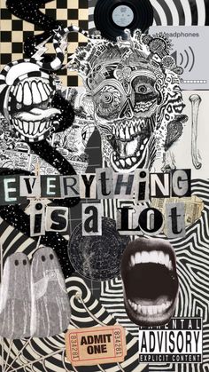 a collage with an image of two people and the words everything is at it