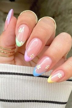 32 Easter Nails: Colorful And Adorable Nails For Easter Spring Acrylic Nails, Colorful Nails, Summer Acrylic Nails, Easter Nails, Pastel Nails