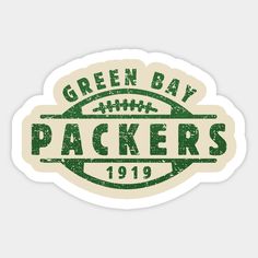 green bay packers sticker on a white background