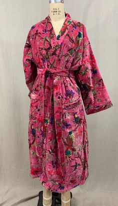 Vintage Robes For Women, Fancy Robe, Patterned Robe, Fancy Robes, Purple Kimono, College Au, Tibetan Tiger, Formal Ideas, Luxury Pajamas