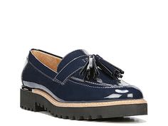 Navy Loafers, Loafers Outfit, Patent Loafers, Loafers Online, Platform Loafers, Platform Heels Chunky, Tassel Loafers, Franco Sarto Shoes, Franco Sarto