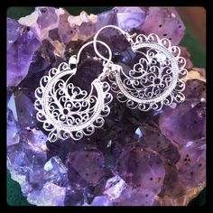 Super Cute. Small Hoop Style. New. Never Worn. From Neiman Marcus .925 Small Sterling Silver Filigree Hoop Earrings, Bohemian Small Hoop Nickel-free Earrings, Bohemian Filigree Earrings Gift, Bohemian Filigree Hoop Earrings, Neiman Marcus Jewelry, Bohemian Brass Filigree Hoop Earrings, Small Boho, Jewelry Sterling Silver, Boho Earrings