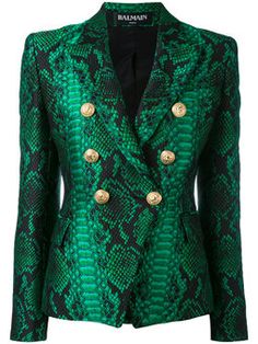 Long Green Jacket, Couture Coats, Patterned Blazer, Embellished Blazer, Long Blazer Jacket, Balmain Blazer, Virtual Wardrobe, Blazer Jackets For Women, Embellished Jacket