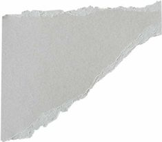 a torn piece of paper on a white background