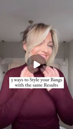 Jaydene palser on Instagram: "HAIR BANGS ✨In 3 Ways? If you struggle styling yours hopefully one of these techniques will help! 
FOLLOW FOR PT.2 with straighteners 👀👏
.
Comment 🎄 for Styling Tool Link 🔗
.
#bangs #stylingbangs #hairtutorial #hairbangs #styling #hairstylingtips" Styling Layered Hair With Curtain Bangs, Curtain Bangs Styling With Straightener, How To Set Bangs With Straightener, How To Fix Cowlick Bangs, How To Style Long Bangs To The Side, How To Straighten Your Bangs, How To Curl Long Bangs, How To Style Bangs With Straightener, Bangs With Straightener