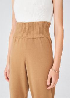 12317005High Waist, Slim Leg, Cashmere Blend  Women's Knitwear TrousersPlain Knitted, Ribb High Waist, Rib Detailed at Ankle, Elastic Waist Casual Trousers %35 Nylon - %30 Merino Wool - %30 Viscose - %5 CashmereKnitwear is a delicate and soft textile product. Therefore, we recommend that you follow the washing instructions carefully.Knitwear should not be washed too often. If there is no visible contamination, a ventilation process in the open air will be sufficient to refresh your product.Avoid Elegant Beige Knit Bottoms, Elegant Fitted Bottoms With Ribbed Waistband, Gifts For New Mums, Fashion Joggers, Soft Textiles, Casual Trousers, Slim Leg, Independent Designers Fashion, Jacket Sale