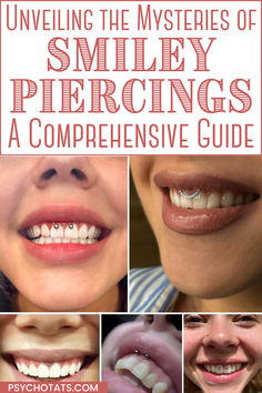 a complete guide to everything you need to know about smiley piercings Smile Piercing, Upper Lip, When You Smile, Smiley, Are You The One