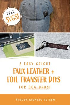 two easy cricut faux leather and fold transferer diys for dog dads