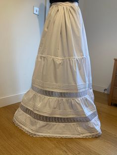 Victorian/edwardian Style Flounced Petticoat/underskirt Maxi - Etsy Full Skirt With Ruffles In Crinoline, Full Crinoline Skirt With Ruffles, Flowy Full Petticoat With Ruffles, Long Flowy Petticoat With Attached Cancan, Tiered Ruffled Crinoline Skirt, Tiered Ruffled Skirt In Crinoline, Crinoline Tiered Ruffled Skirt, Flowy Tiered Petticoat With Attached Cancan, Flowy Full Skirt Petticoat With Attached Cancan