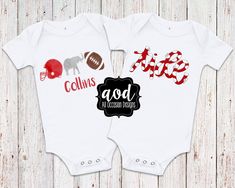 Calling All Alabama Fans! How cute would you little one be In these super cute, sporty onesies? Great for Fall Football Games or Just lounging around the house! Get the choice of one Bodysuit or the other, or pick both at checkout! :) Sizes Available: Newborn, Preemie, 0-3M, 3-6M, 6M, 6-9M, 12M, 18M, 24M This can also be ordered in a children's tee as well, Those sizes are listed in the options. Please message me if you have any questions, before you place your order. | STORE POLICIES | ~ Please White Casual Bodysuit For Sports, White Casual Sports Bodysuit, White Family Matching Onesie For Playtime, Casual White Onesie For Sports, White Casual Onesie For Sports, White Sporty Bodysuit For Sports, Baby Football Pictures, Customizable White Onesie For Playtime, White Sporty Onesie For Sports