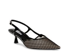 Steve Madden Legaci Pump - Free Shipping | DSW Steve Madden Black Heels, Mesh Heels, Steve Madden Store, Stylish Tote Bag, Shoes Heels Pumps, 2 Inch Heels, Slingback Pump, Kitten Heel, Boots For Sale