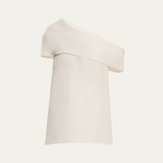 Heirlome "Isabel" foldover blouse Off-the-shoulder neckline Short sleeves Relaxed fit Silk Made in USA from imported materials Evening Flats, Cocktail Jacket, Lingerie Sleepwear, Bergdorf Goodman, Designer Collection, Silk Blouse, Handbags On Sale, Womens Clothing Tops, Travel Size Products