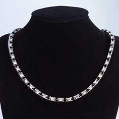 Brand New Women's Black Onyx & Diamond Tennis Necklace Details: Length - 20" Width 4mm 18k White Gold Plated Sterling Silver Genuine 2ct Lab Created Diamonds & 2ct Natural Black Onyx Gemstones Retail Price $400 Buy With Confidence From A Top Rated Seller W/ A 99%+ Feedback Rating. A0436 (Id-248) Luxury Jewelry With Black Diamonds And Cubic Zirconia, Black Diamond Jewelry For Gifts, Black Diamond Jewelry For Gift, Black Diamond Jewelry Gift, Silver Diamond Tennis Necklace With Gemstones, Black Sterling Silver Diamond Cut Jewelry, Black Sterling Silver Jewelry With Diamond Cut, Black Cubic Zirconia Jewelry For Anniversary, Black Diamond Cut Sterling Silver Jewelry