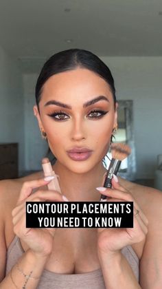 Christen Dominique | These three contour placements will change your face!🤯 Contour @fentybeauty Mocha03 Brush @itcosmetics No.7 #contour #contourplacement... | Instagram Christine Dominique, Lipstick Hacks, Contour Brush, Lip Liner, Makeup Routine, Best Makeup Products