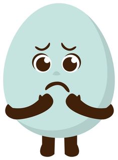 an egg with two mustaches on it's face, and the eyes are wide open