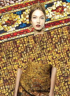 The Culture of Fashion: Mosaics - An history of the art of mosaic from Greek and Romans to Byzantines - Dolce&Gabbana Fall Winter 2014 Byzantine Fashion, Art Inspired Fashion, Luxury Magazine, Byzantine Art, Greek Fashion, Dolce E Gabbana, Fashion Poster, The Culture, Fashion Editor